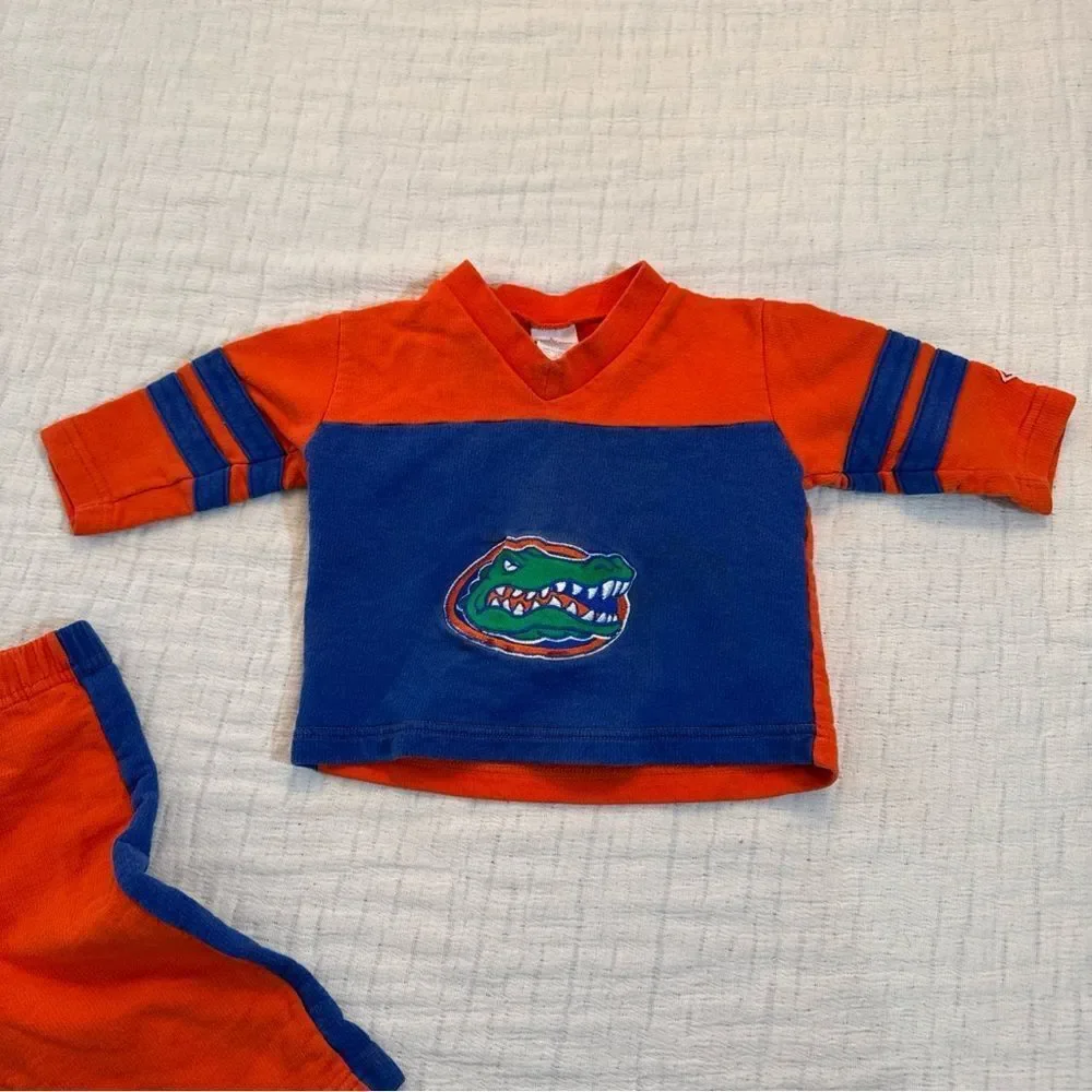 VINTAGE Long Sleeve Florida Gators Two Piece Sweat Set 24 Months